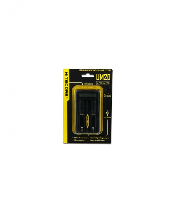 Nitecore Intellicharger UM20 LCD Li-ion Battery Charger