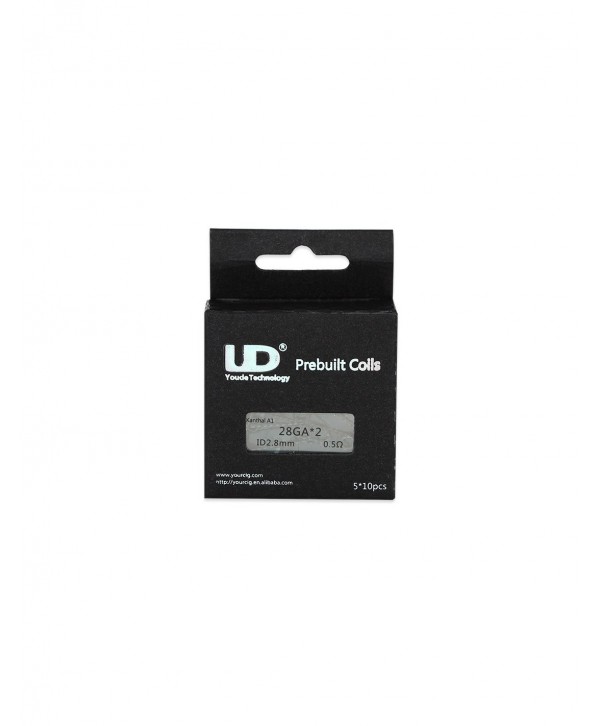 UD Prebuilt Double Twisted Coil (KA1 28GAx2) 50pcs