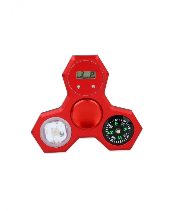 LED Compass Hand Spinner With Digital Clock