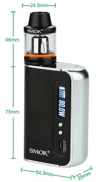 SMOK OSUB 80W TC Plus Starter Kit 3300mAh 24 5mm SMOK 46mm c 75mm SMOK  54 5mm