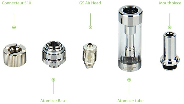 Eleaf iStick Basic with GS-Air 2 Kit 2300mAh Atomizer base Atomizer tube