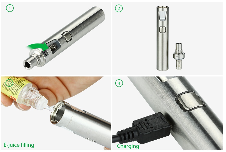 Joyetech eGo AIO Pro Start Kit 2300mAh E juice filling Charging