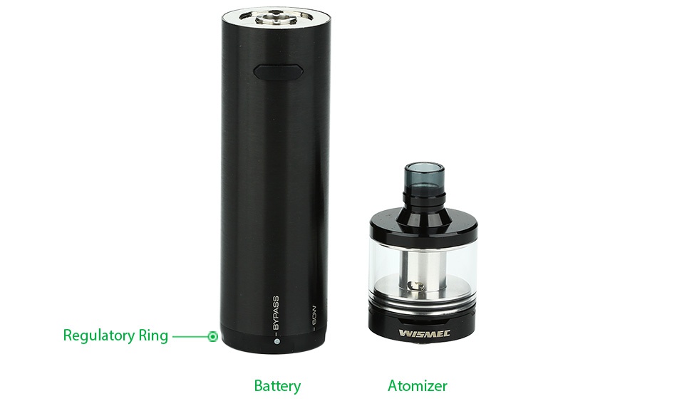 WISMEC Vicino D30 Starter Kit 3000mAh Regulatory Ring Battery Atomizer