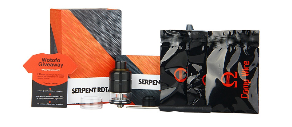 WOTOFO Serpent RDTA 2.5ml Wotofo Giveaway SERPEN SERPENT RDT