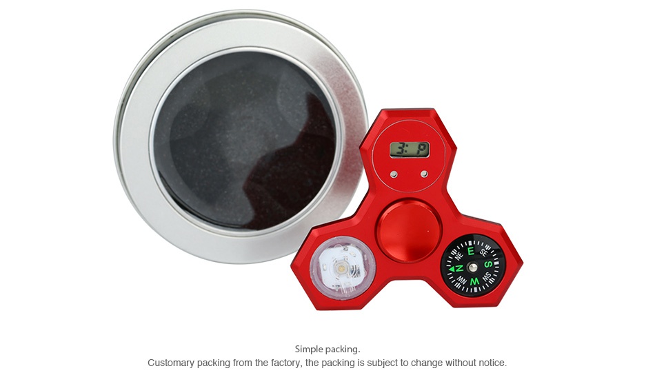 LED Compass Hand Spinner With Digital Clock Customary packing from the factory  the packing is subject to change without notice