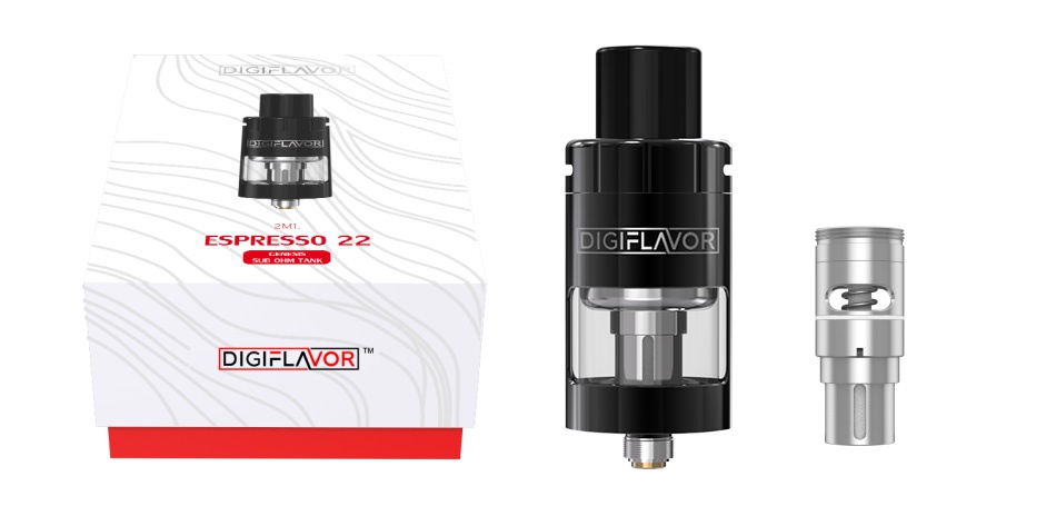 Digiflavor Espresso 22 Rebuildable Subohm Tank 2ml DIGIFLA 5 PRRESSO2  DIGIFLAVOR DIGIFLAVOR