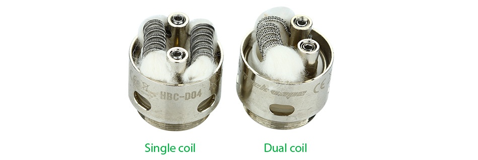 GeekVape Eagle Tank With HBC 6.2ml SS NBC 004 Single coil Dual coil