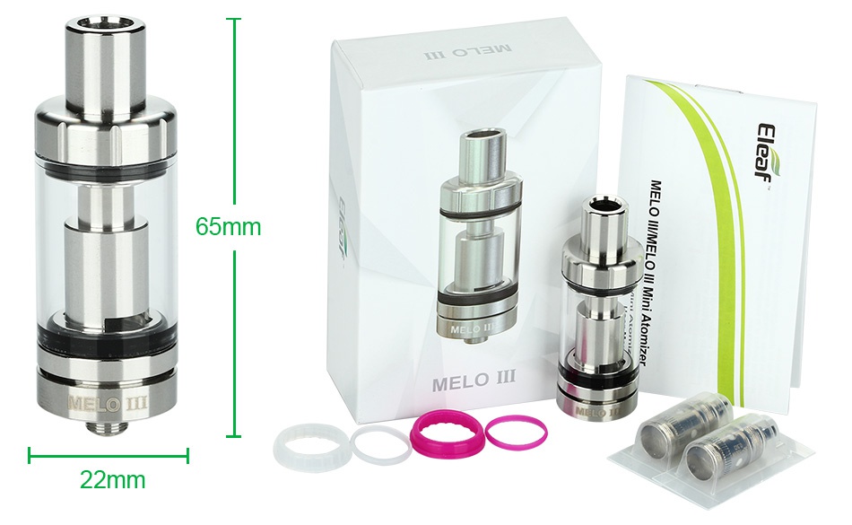 Eleaf Melo 3 Atomizer 4ml A OU 65mm MEL 22mm