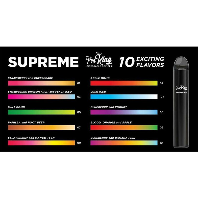 Pod King SUPREME Disposable Vape Pen 1200 Puffs 1