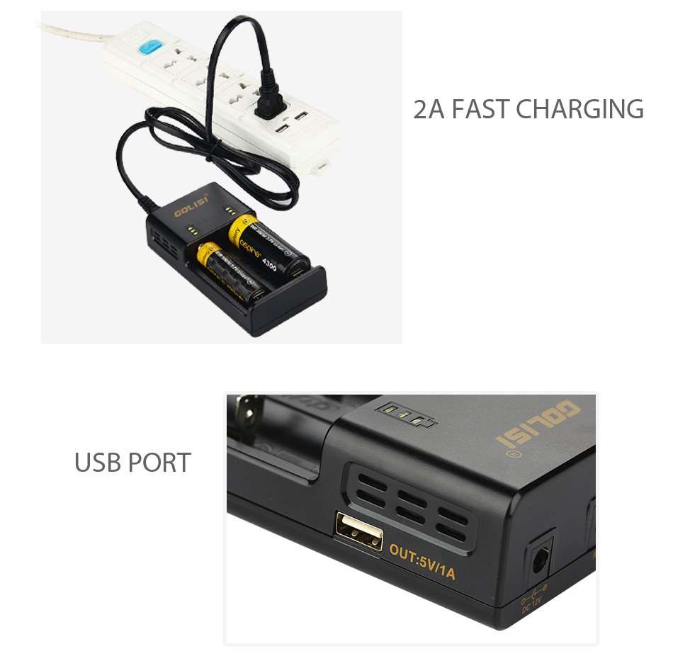 Golisi O2 2.0A Fast Smart Charger 2A FAST CHARGING USB PORT