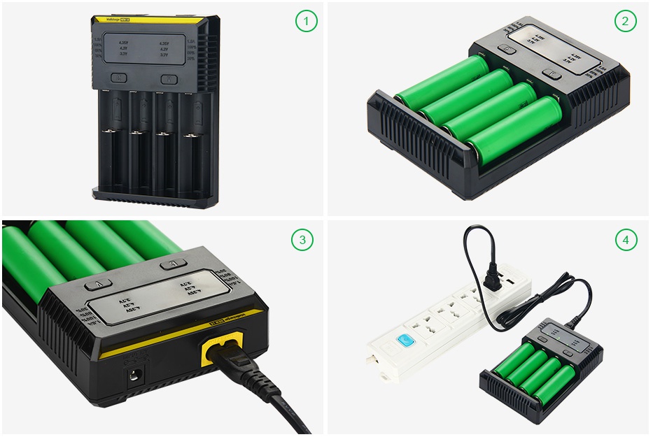 Nitecore Intellicharger New I4 Li-ion/NiMH Battery 4-slot Charger