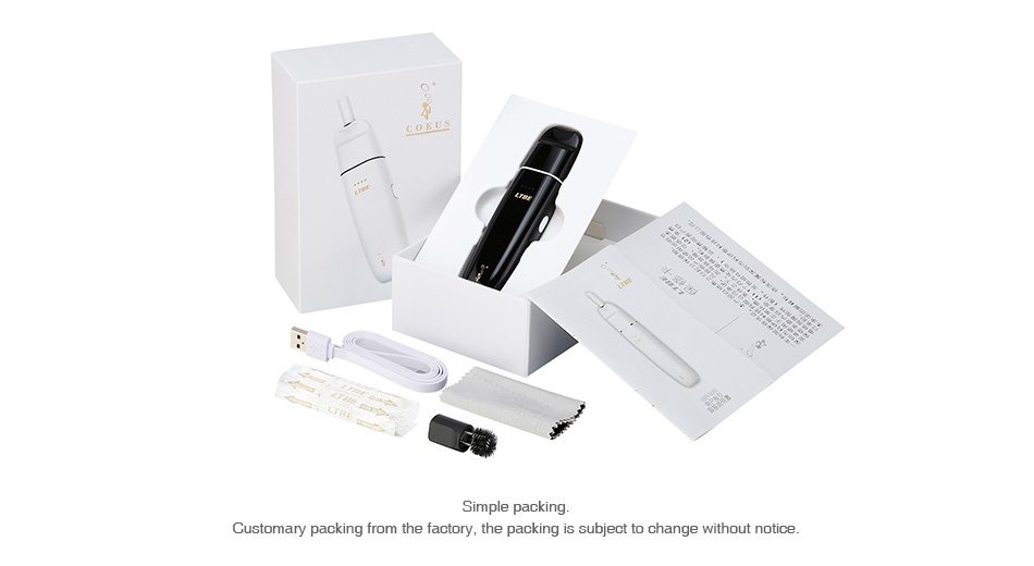 COEUS LTBE Heating Kit 1200mAh Customary packing from the factory  the packing is subject to change without notice