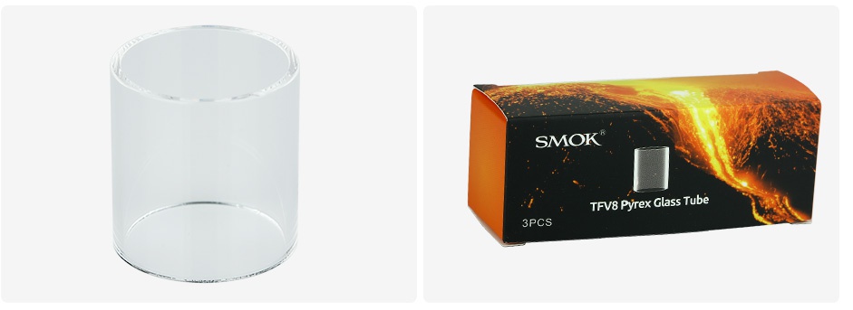 SMOK TFV8 Pyrex Glass Tube 6ml 3pcs SMOK FV8 Pyrex Glass 3PCS