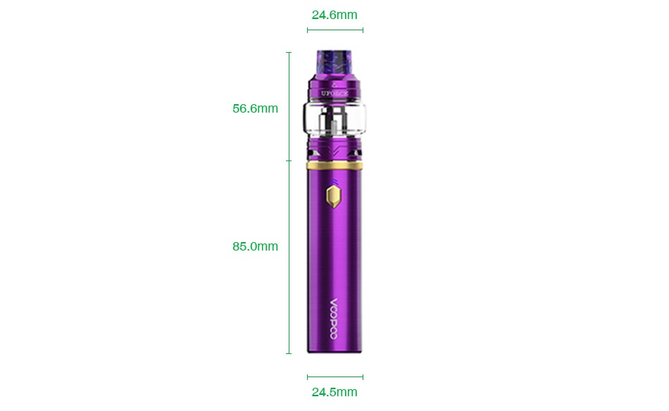 VOOPOO Caliber 110W Kit with UFORCE Tank 3000mAh 24 6mm 56 6mm 85 0mm 24 5mm