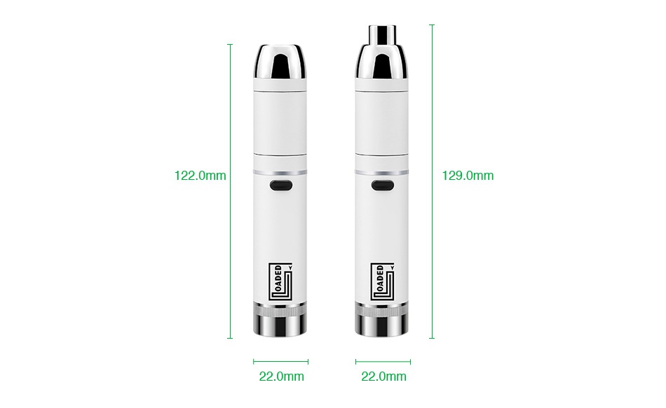 Yocan Loaded Wax Vape Pen Kit 1400mAh  a a1 122 0mm 1290mm 22 0mm 22 0mm