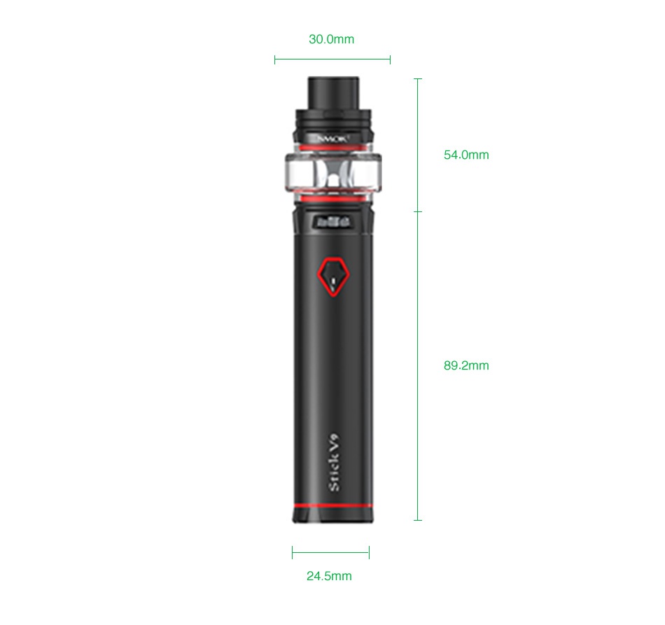 SMOK Stick V9 Starter Kit 3000mAh with TFV8 Baby V2 7 Color Red Blue stainless steel Gold Black