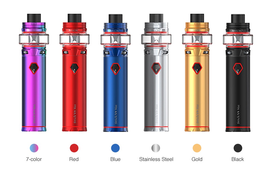 SMOK Stick V9 Starter Kit 3000mAh with TFV-Mini V2 3x 7 Color Red Blue stainless steel Gold Black