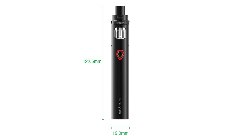 SMOK Nord 19 AIO Starter Kit 1300mAh f 122 5mm 9 0mm