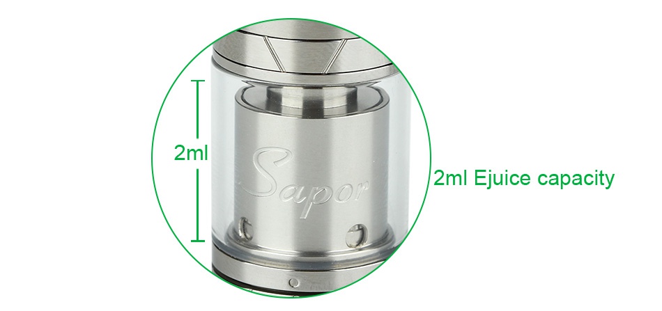 WOTOFO Sapor RTA Atomizer 2ml 2ml 2ml Juice capacity