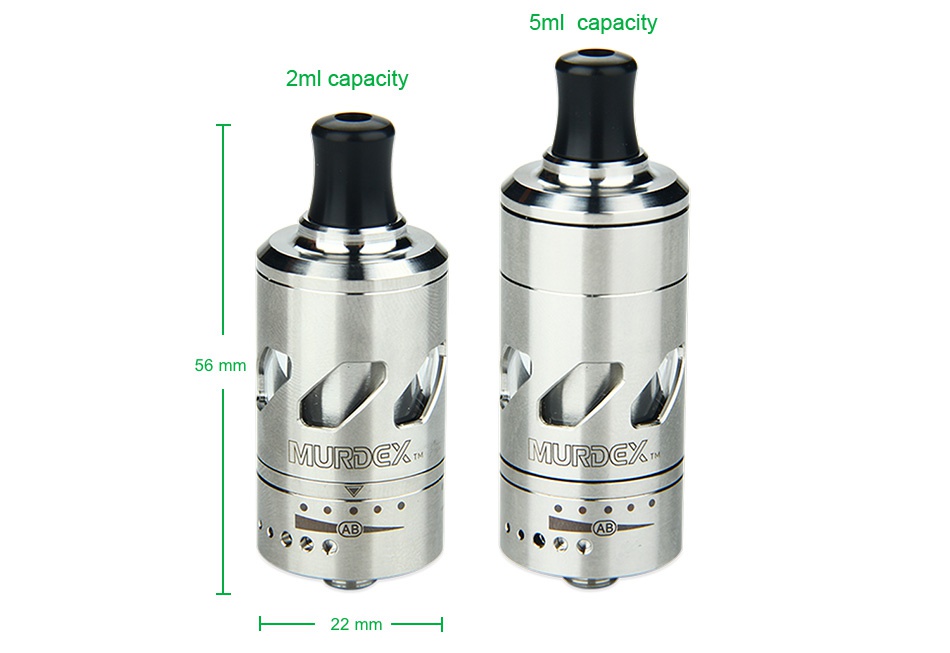 Murdex 316 Coil Control RTA 2ml 5m capacit 2ml capacity UR  MMURDC  H  22 mm