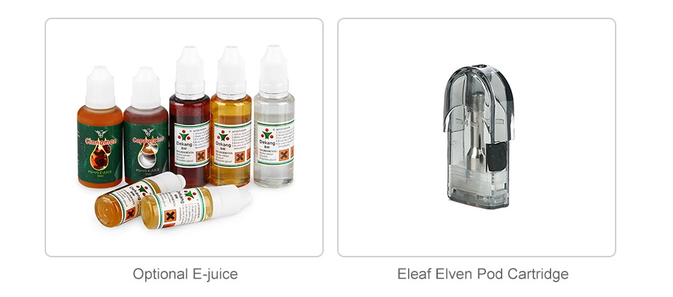 Eleaf Elven Pod Starter Kit 360mAh Optional E juice Eleaf Elven Pod Cartridge