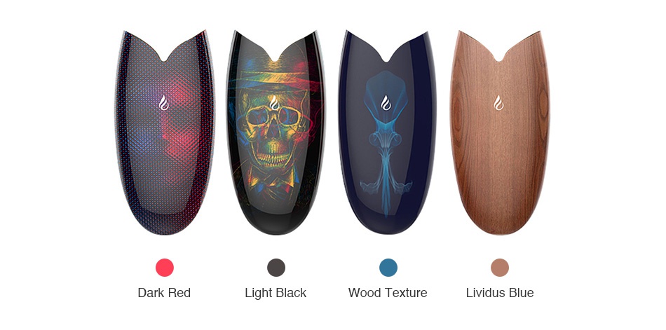 Kangertech Surf Battery 300mAh b b Dark red ight black Lividus blue Wood Texture