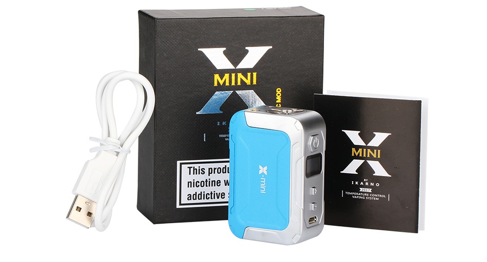 iKarno X-MINI 50W TC Box MOD 1500mAh MINI This produ nicotine addictive