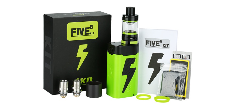 Kangertech FIVE 6 VW Starter Kit Black Red Yellow Green Blue