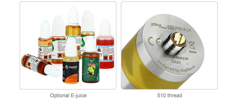 Digiflavor Pilgrim GTA Tank 4ml  x   02 Optional E juice 510 thread