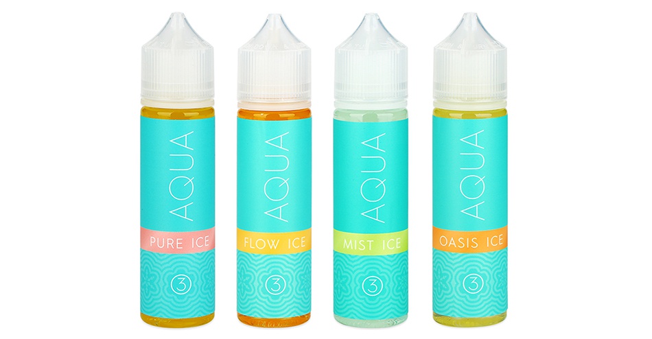 Aqua Ice Premium PG+VG E-liquid E-juice 60ml PURE I FLOW ICE OASIS ICE