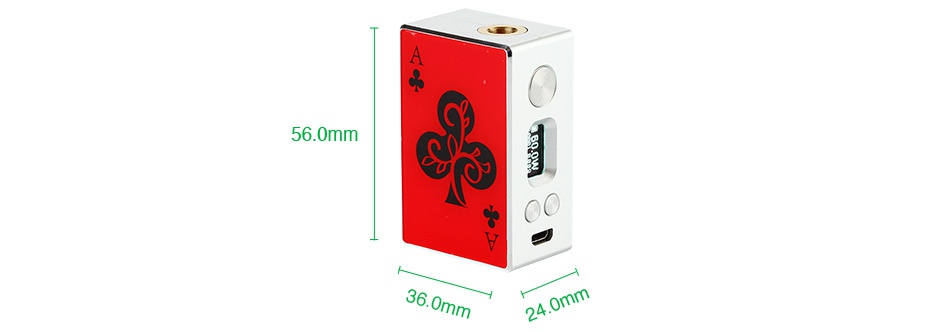 Avidartisan Gamblers 60W TC MOD 1600mAh 56 0mm 3 0 2