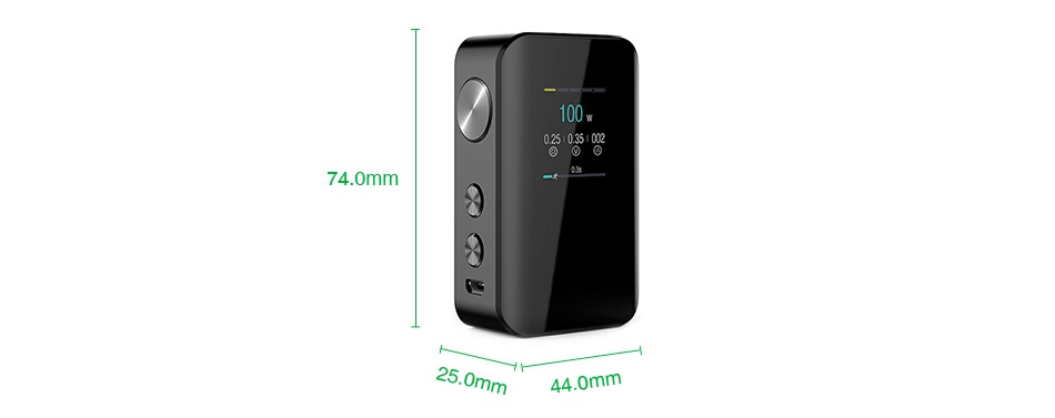 Kangertech VOLA 100W TC Box MOD 2000mAh 0351002 4 0mm 44 0mm