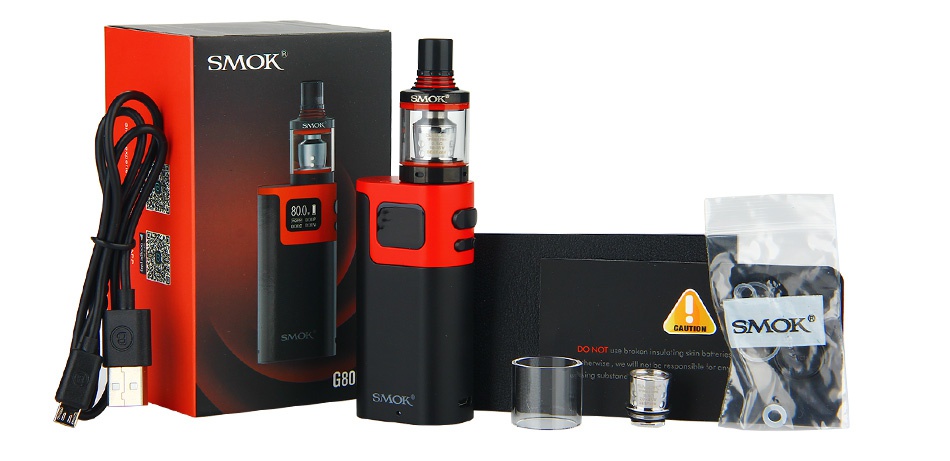 SMOK G80 Kit with Spirals Tank 80 Black red Black Greel Gold black ver