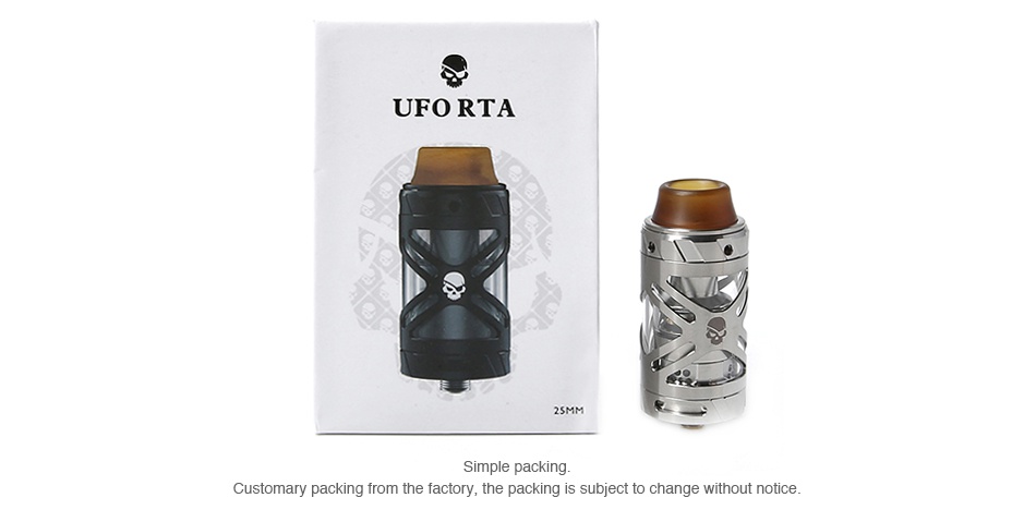 Tesla UFO RTA 3ml UFORTA SMM Simple packing ary packi e factory  the packing is subje hange without notice