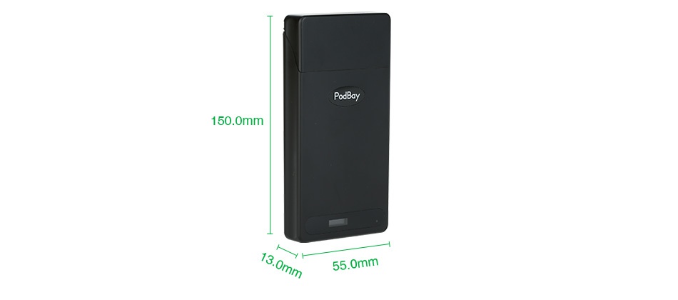 Greensun PodBay Portable Charging Case 1500mAh 150 0mm 550mm