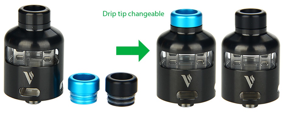 Vaporesso Nalu RDA Tank Drip tip changeable