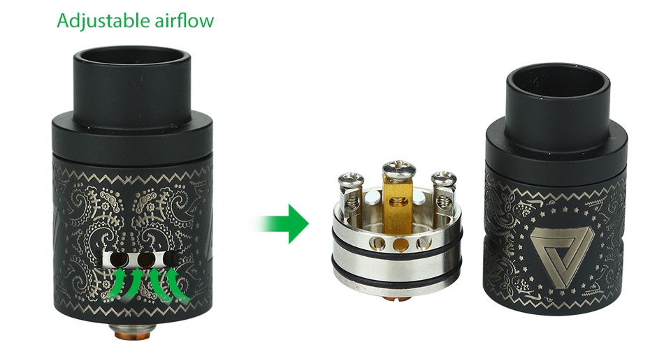 Limitless RDA Atomizer Made in the USA Adjustable airflow
