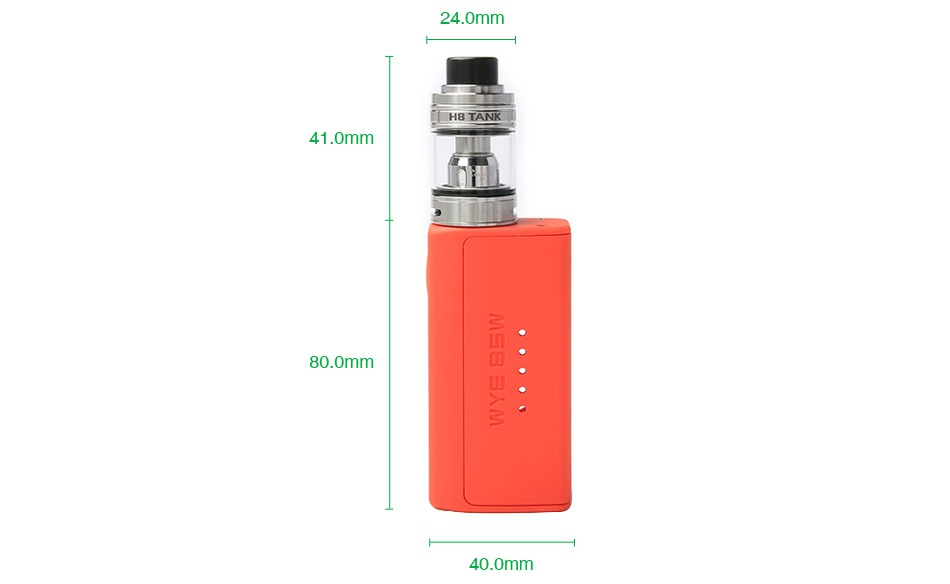 Tesla WYE 85W TC Kit with H8 Mini Tank OPE White Red Black Green Blue Yellow