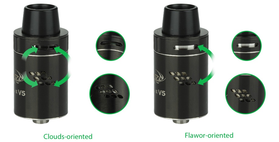 Unicig Indulgence Mutation X V5 RDA Atomizer 5 V5 Clouds oriented Flawor oriented