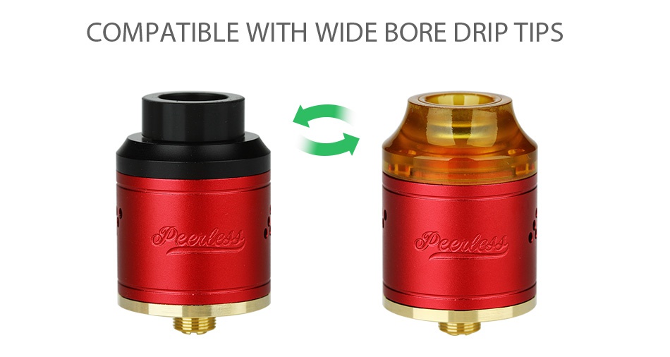 GeekVape Peerless RDA Tank COMPATIBLE WITH WIDE BORE DRIP TIPS