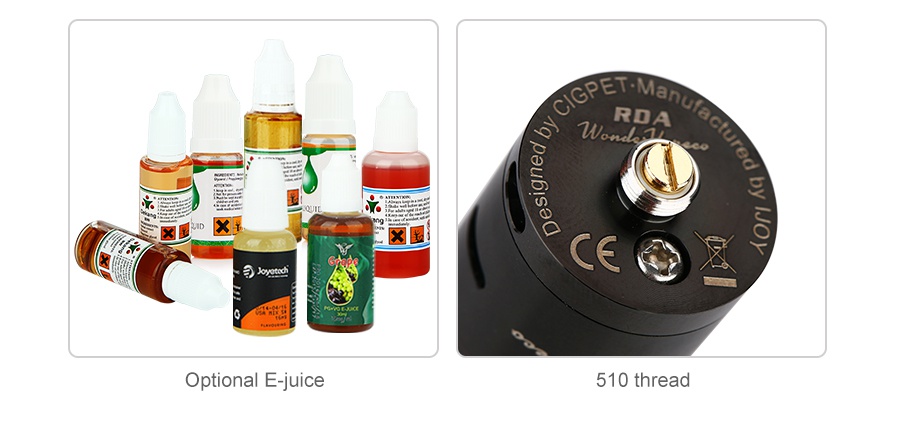 Wondervape RDA RD Optional E juice 510 thread