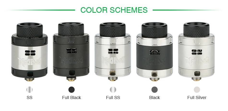 Tigertek NADA RDA COLOR SCHEMES Full black Full Ss Full silver