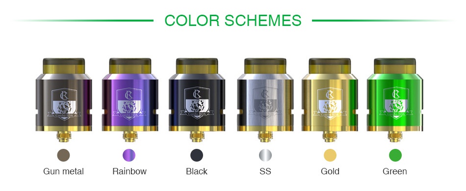 IJOY COMBO RDA Triangle COLOR SCHEMES Gun metal Rainbow