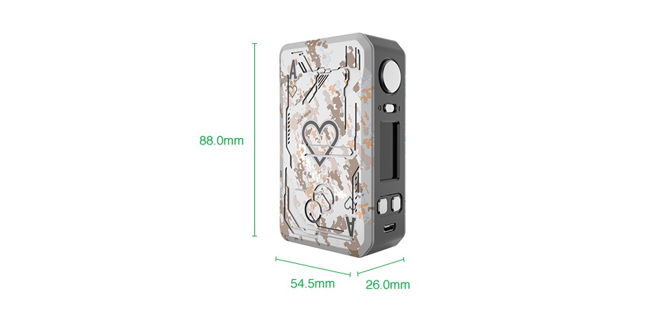 Tesla Poker 218 TC Box MOD 880mm 0 54 5mm 260mm