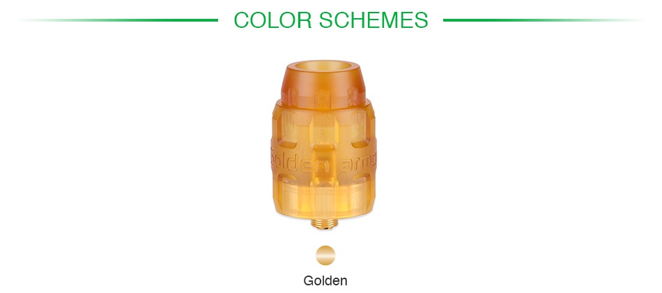 Serisvape Golden Armor RDA COLOR SCHEMES Golden